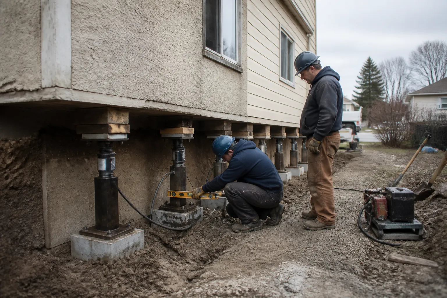 House leveling in Winnipeg